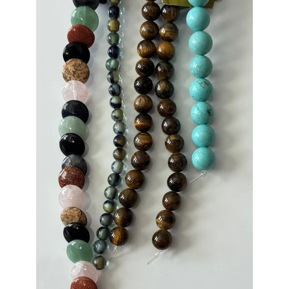 Bead Landing‎ Bead Gallery Semi Precious Stone  & Other Bead Strands Lot 4 pc